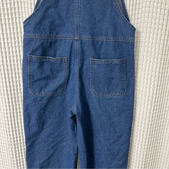 Grandwish Kids Blue Denim Overalls - Picture 5 of 6